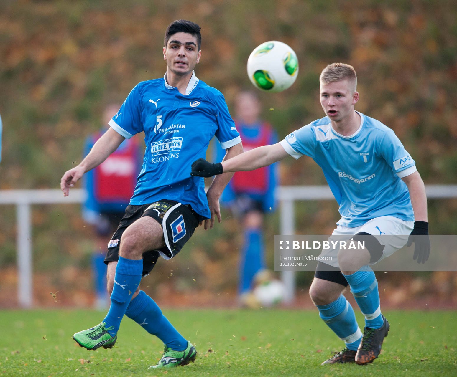 Närkamp i SM-finalen för 17-åringar mellan Halmstad och