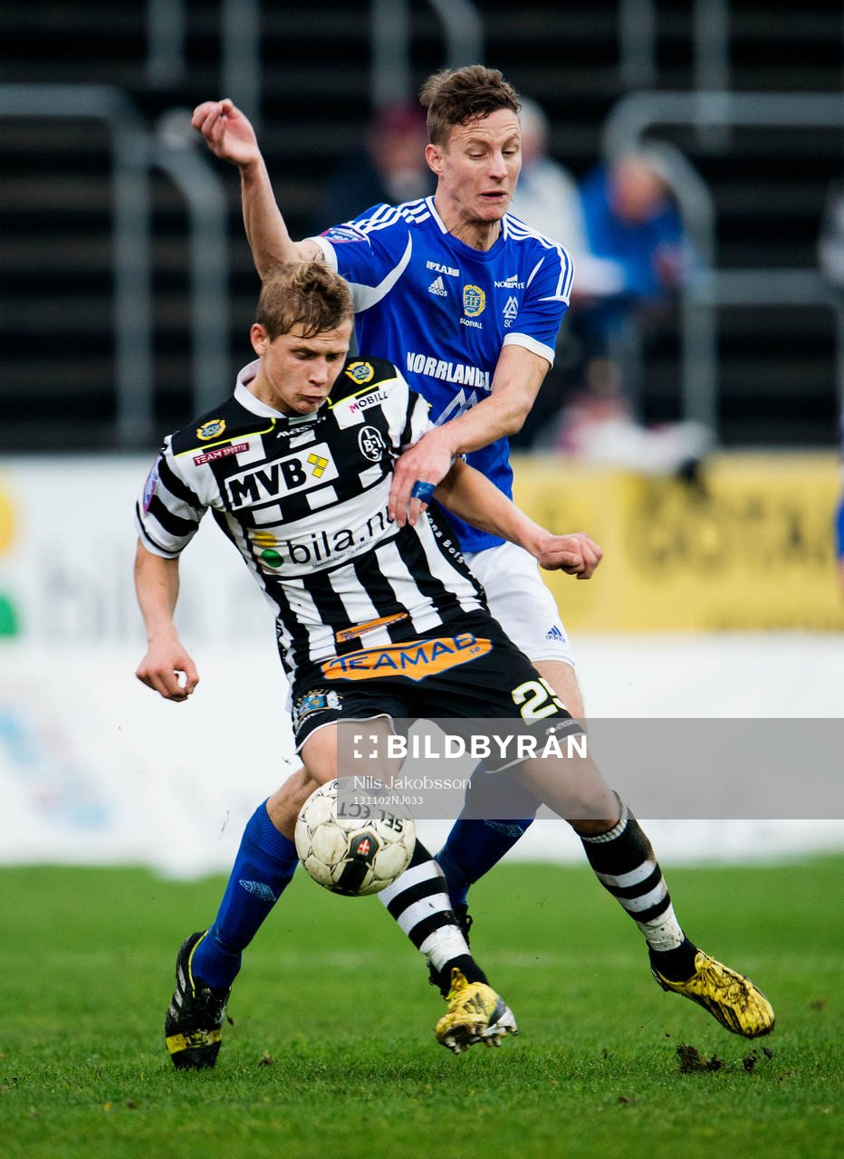 Landskrona BOIS Erik Andersson och Sundsvalls Johan Eklund