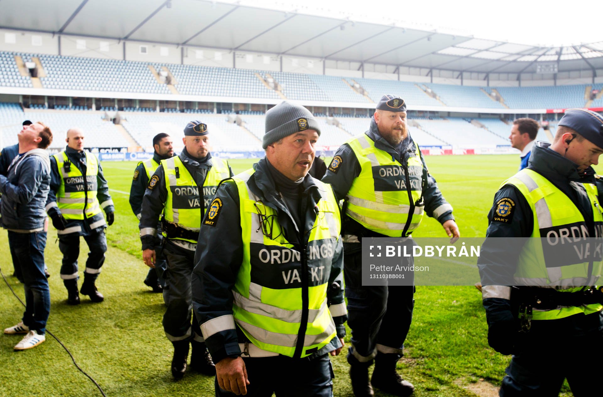 Ordningsvakter på Swedbank Stadion