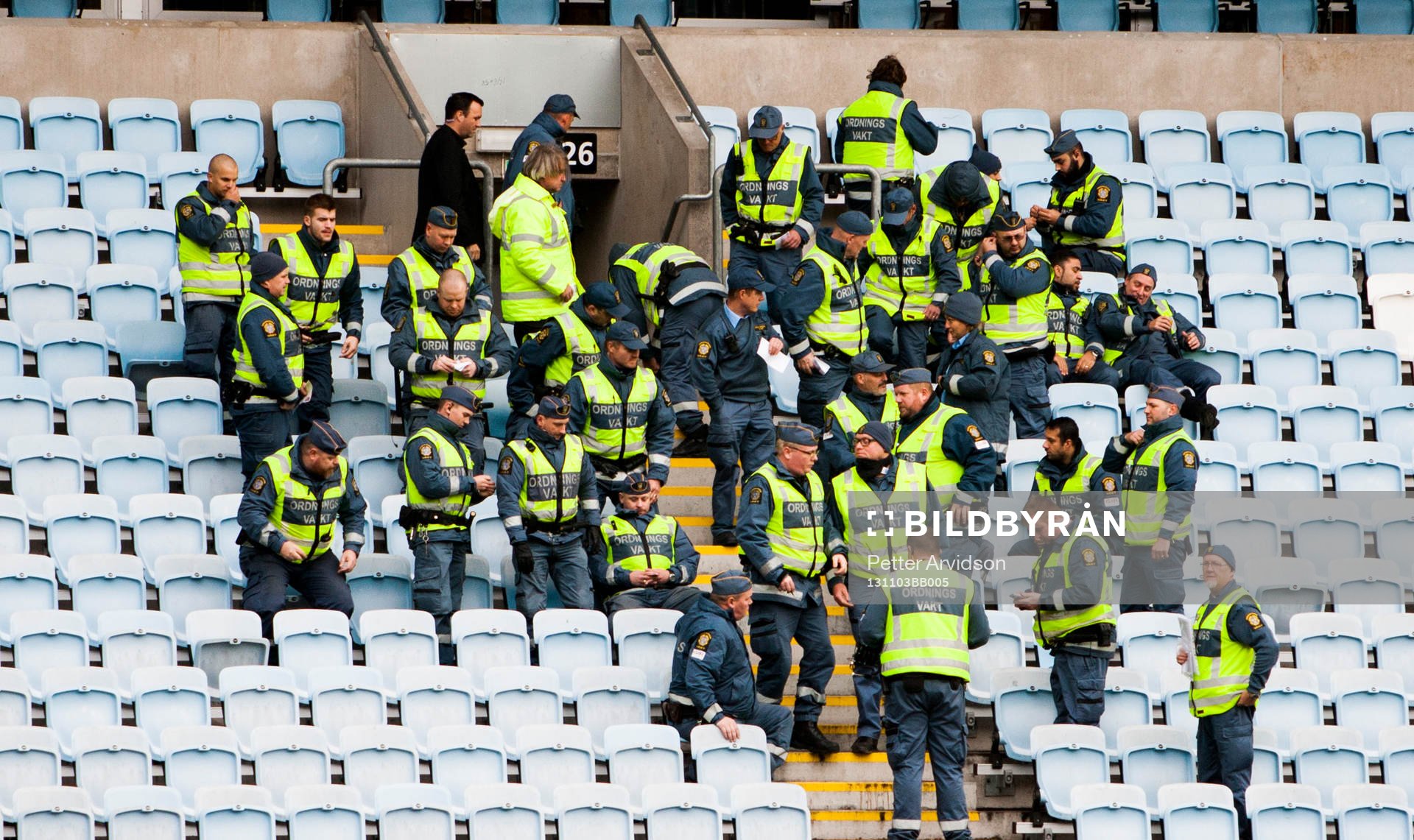 Ordningsvakter på Swedbank Stadion