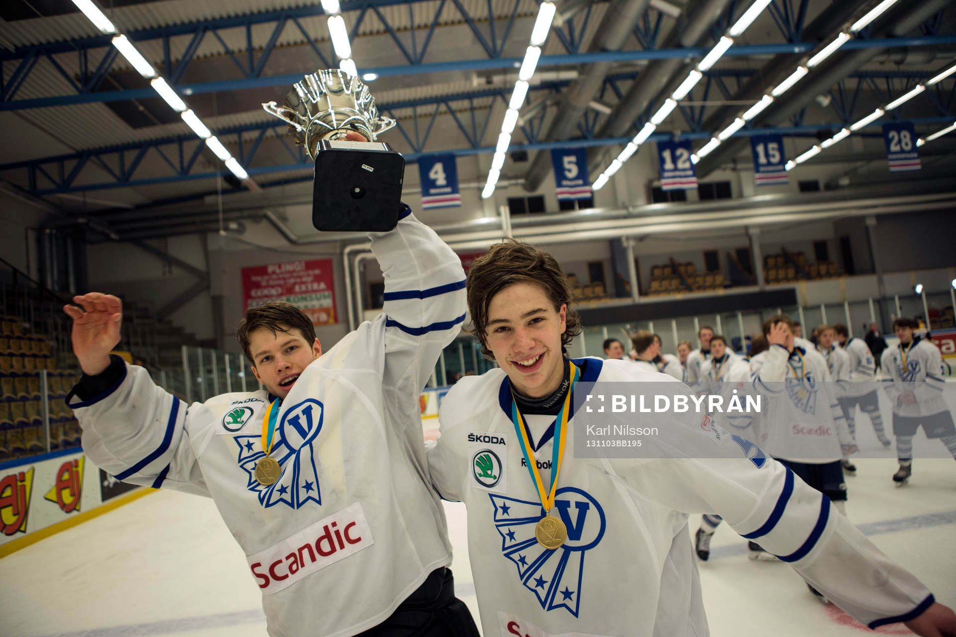 Västerbottens Filip Gustafsson och Västerbottens Hardy