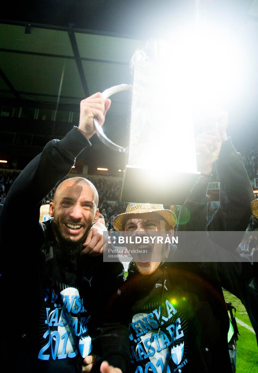 Malmö FFs Guillermo Molins och Magnus Eriksson höjer