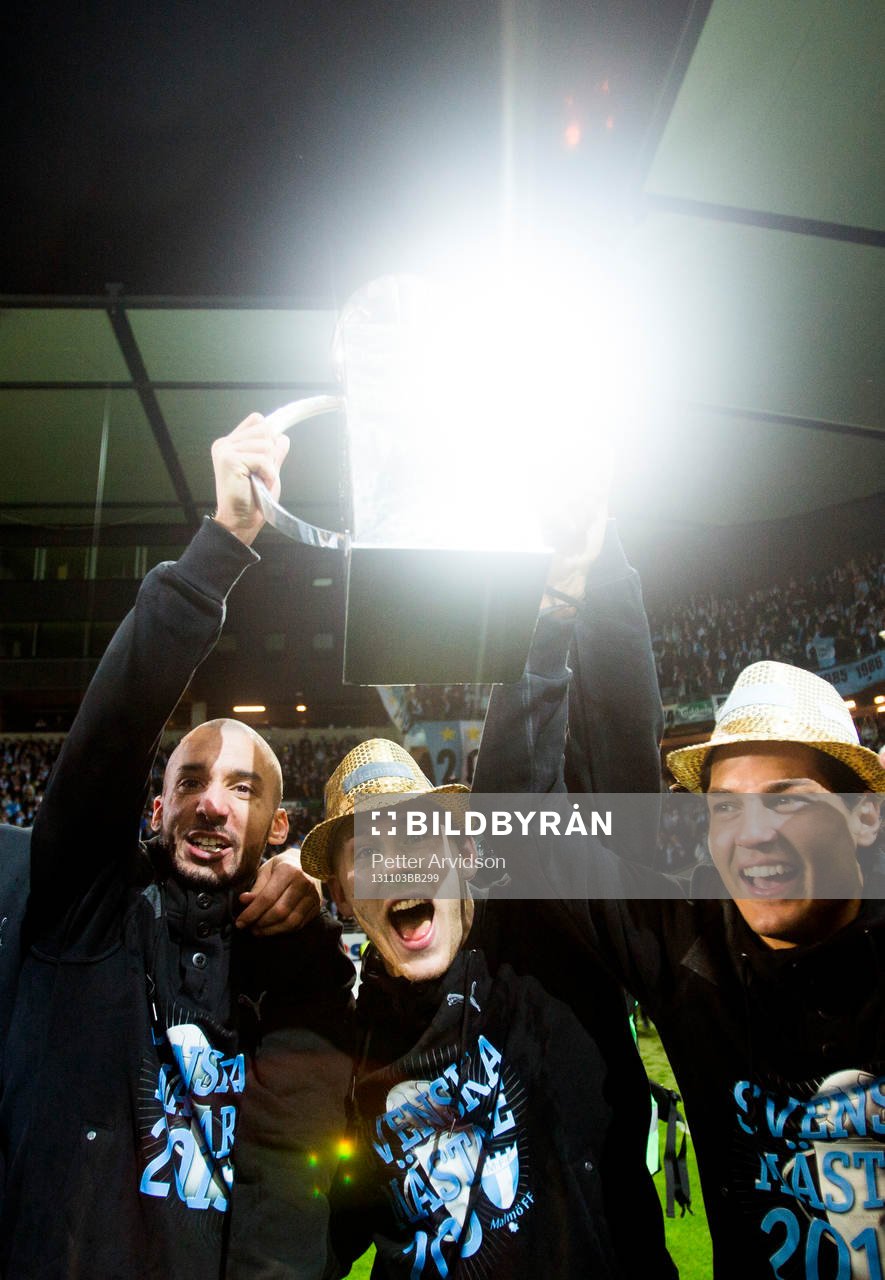 Malmö FFs Guillermo Molins, Magnus Eriksson, Miiko