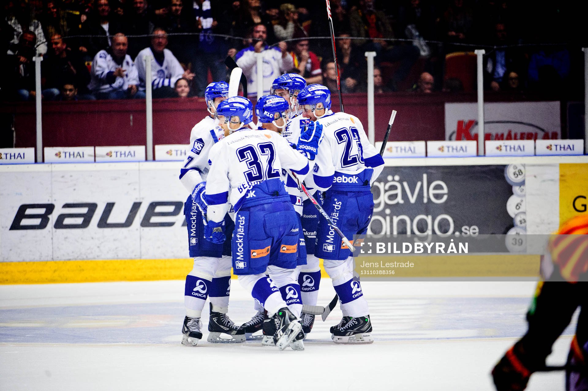 Mål av Leksands Pär Edblom 3-2 i andra perioden