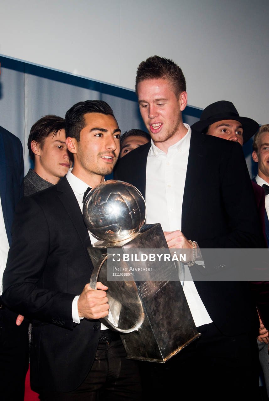 Malmös Jiloan Hamad och Pontus Jansson med Lennart