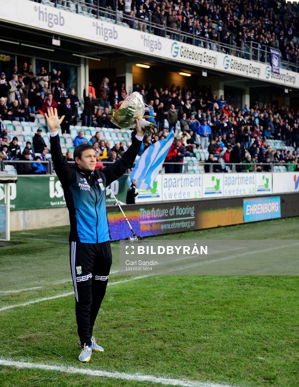 IFK Göteborgs Hannes Stiller avtackas innan