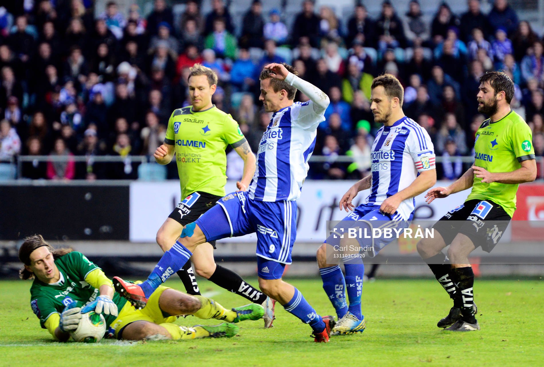 Norrköpings målvakt David Mitov Nilsson IFK Göteborgs