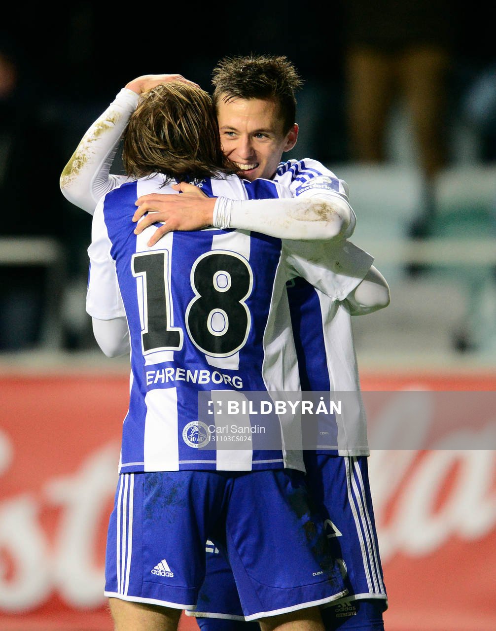 IFK Göteborgs Lasse Vibe och Darijan Bojanic jublar
