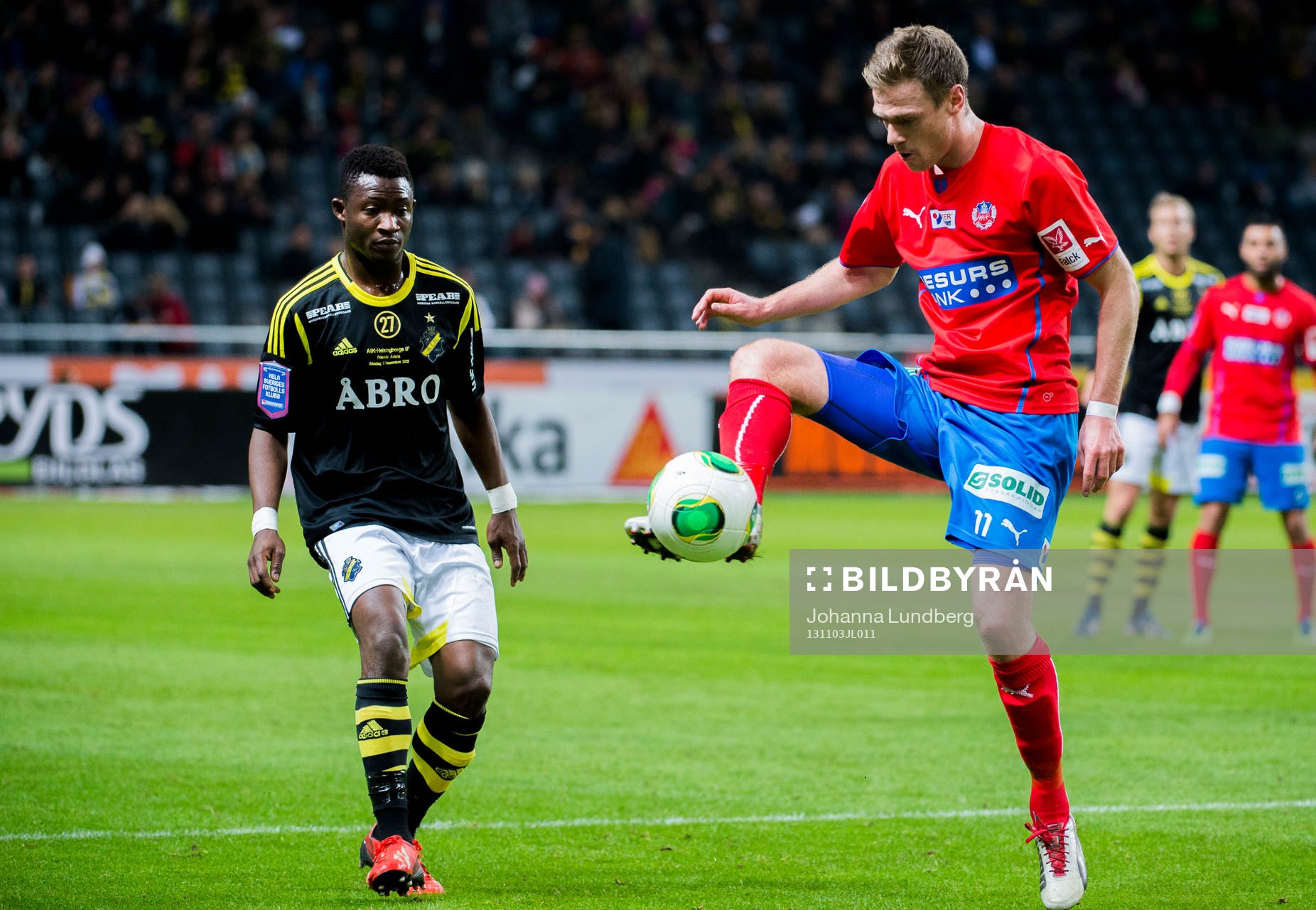 under fotbollsmatchen i Allsvenskan mellan AIK och