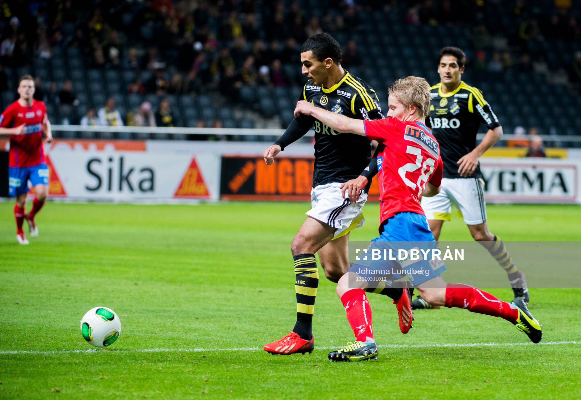 under fotbollsmatchen i Allsvenskan mellan AIK och