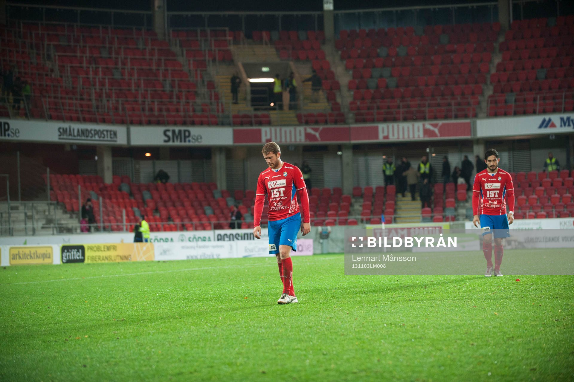 Östers målskytt Pablo Pinones Arce och Stefan Karlsson