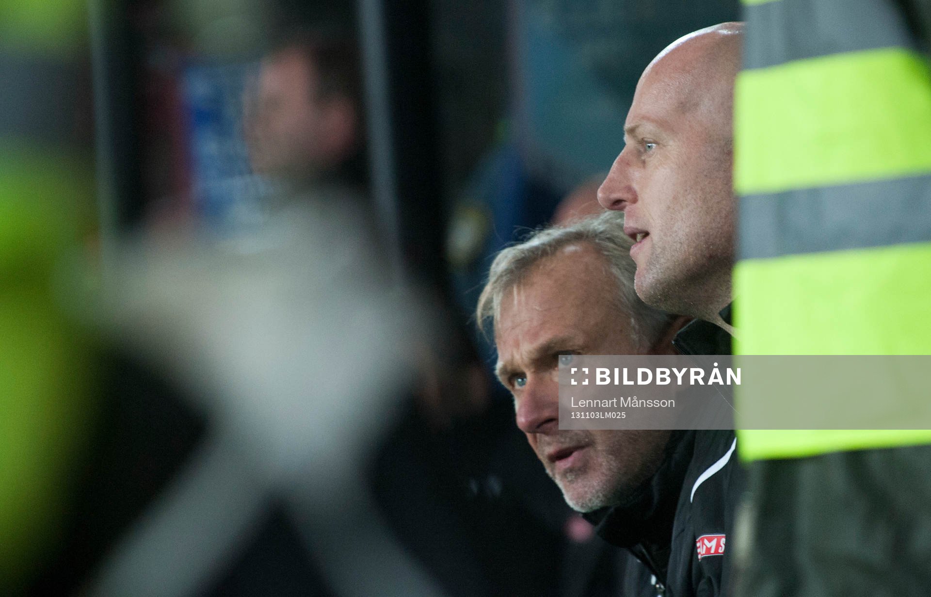 Östers tränare Andreas Thomsson och Jörgen Pettersson i