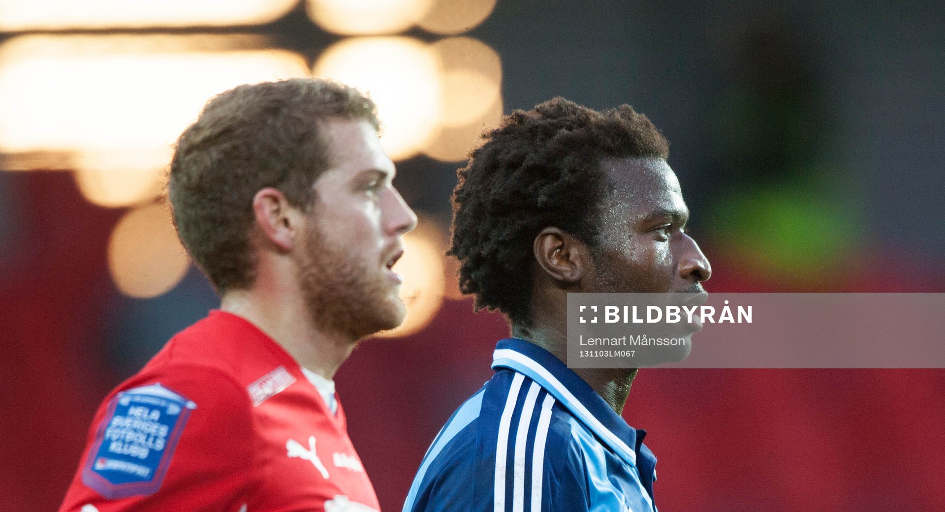 Östers Stefan Karlsson punktmarkerar Djurgårdens Amadou
