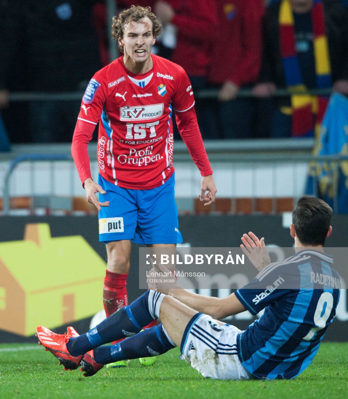 Östers Alexsander Henningsson ilsken på Djurgårdens