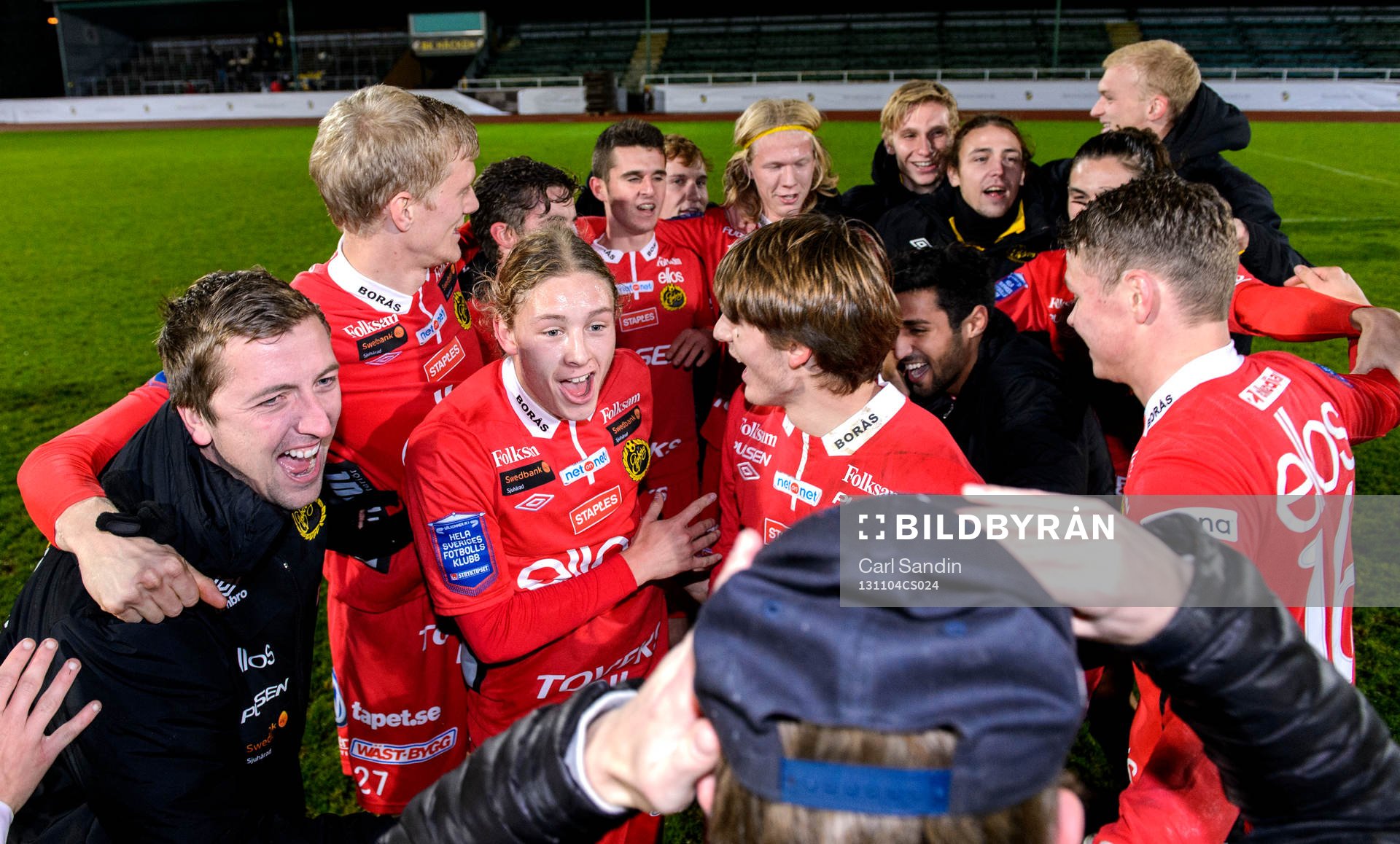 Elfsborg firar segern i fotbollsmatchen och sm-finalen för