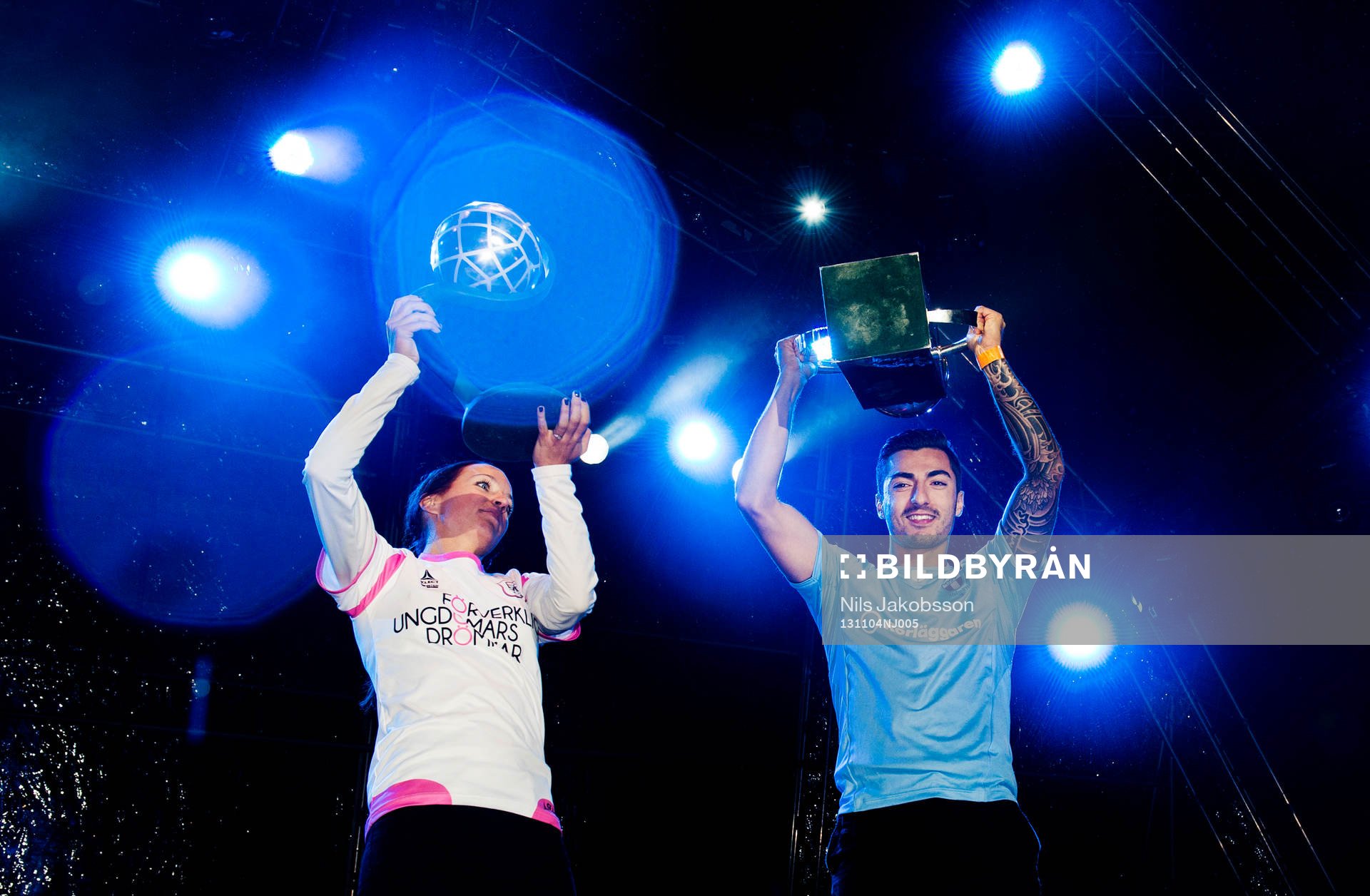 Malin Levenstad och Jiloan Hamad när Malmö FF och LDB