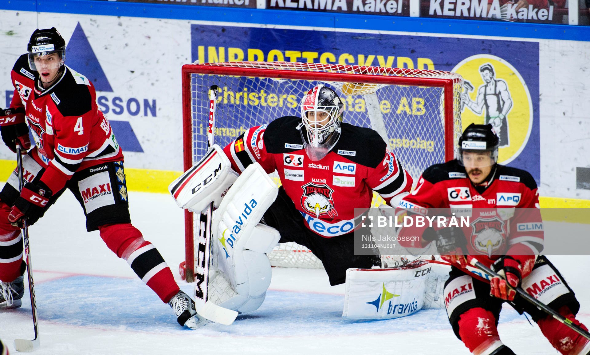 Malmö Redhawks målvakt Axel Brage