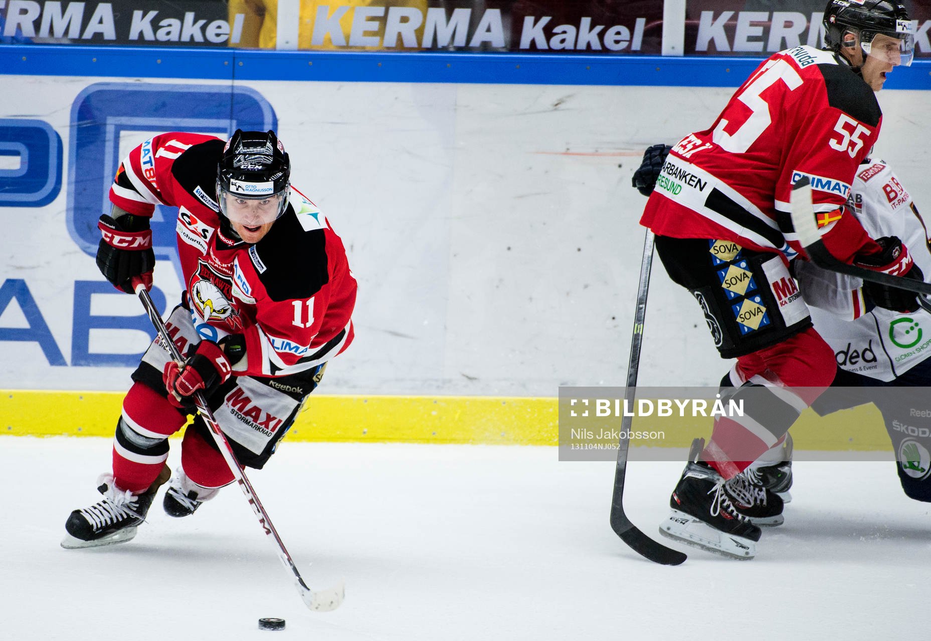 Malmö Redhawks Teemu Kesä skapar yta åt Joey Tentute