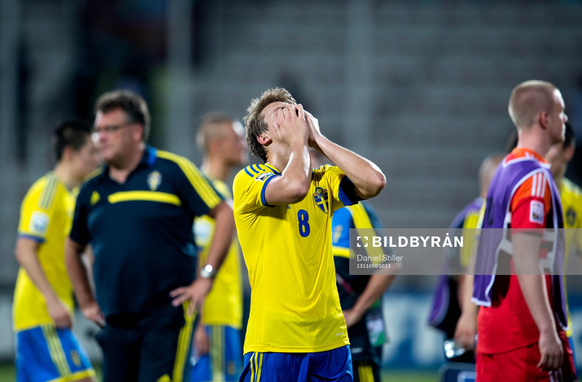 Sveriges Elias Andersson deppar