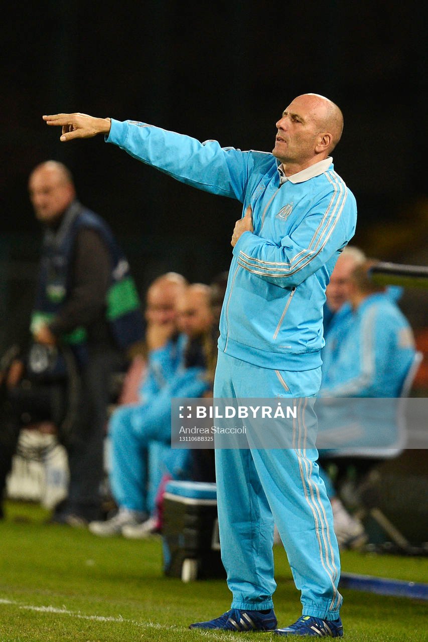 Elie Baup Marseille Napoli 06-11-2013 Stadio San Paolo
