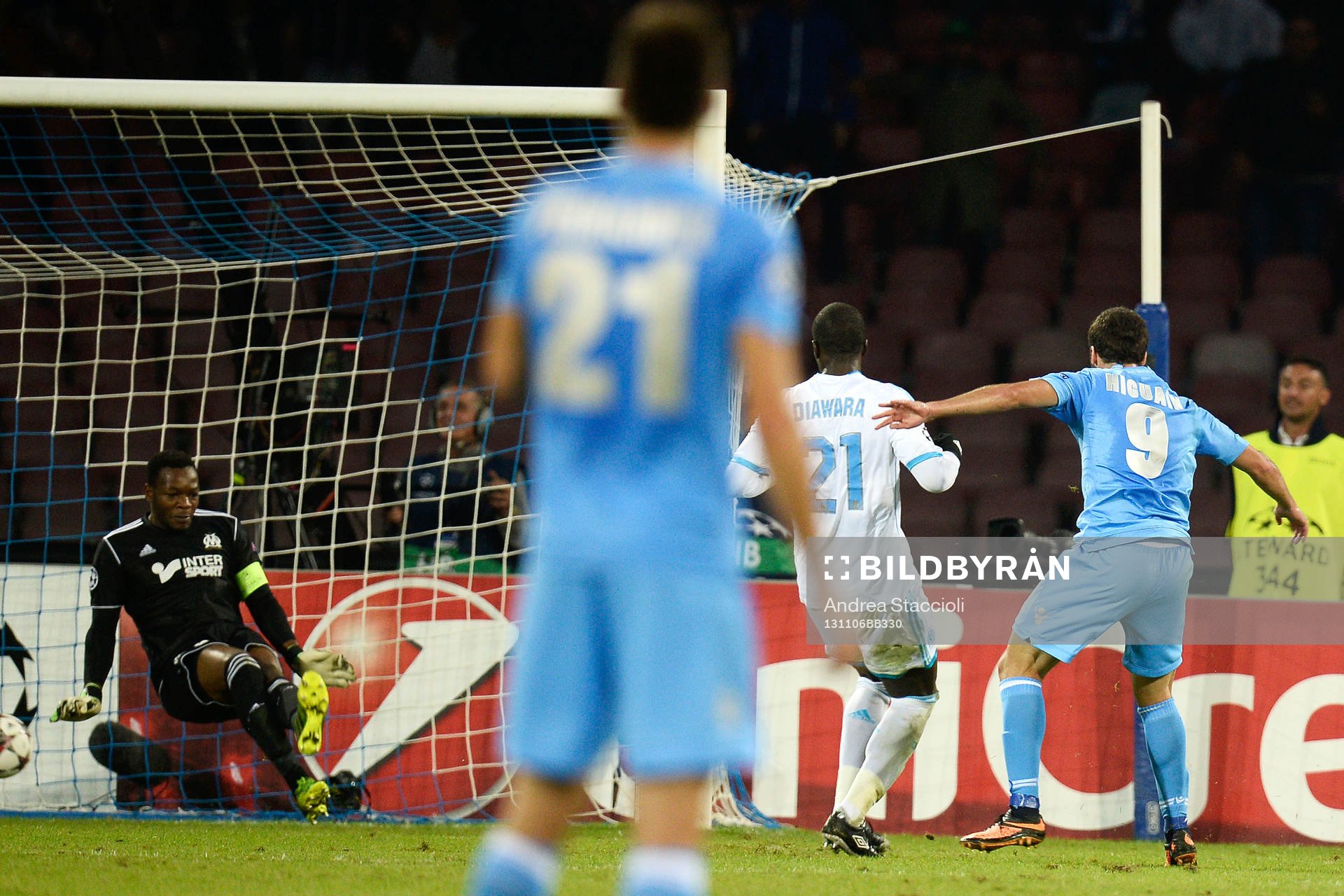 gol di Gonzalo Higuain Napoli, Goal celebration Napoli
