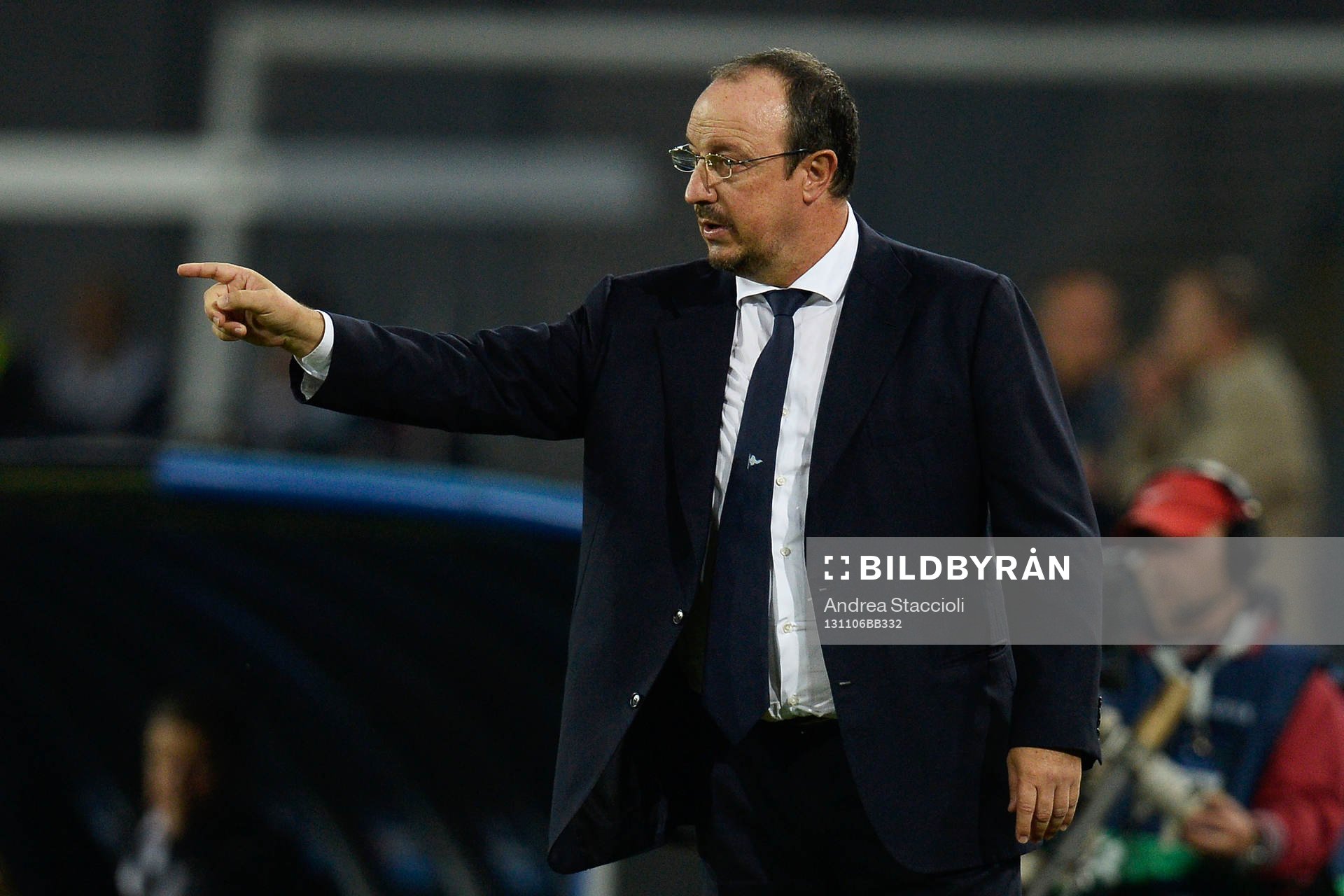 Fotboll, Champions League, Olympique Marseille - Napoli: Rafael Benitez Allenatore Coach Napoli 06-11-2013 Stadio San Paolo Football Calcio Champions League 2013/2014