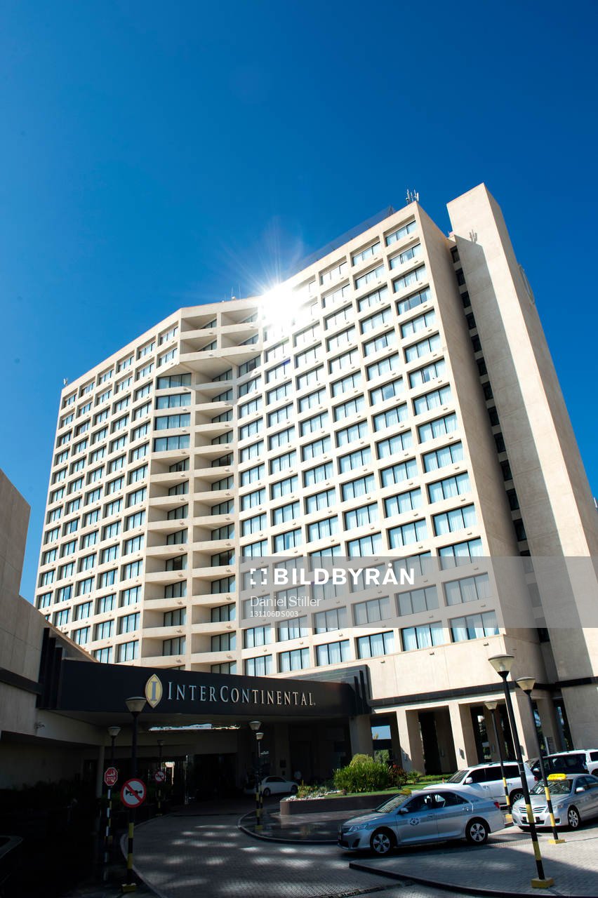 Hotell Intercontinental där det svenska laget bor i U17-VM