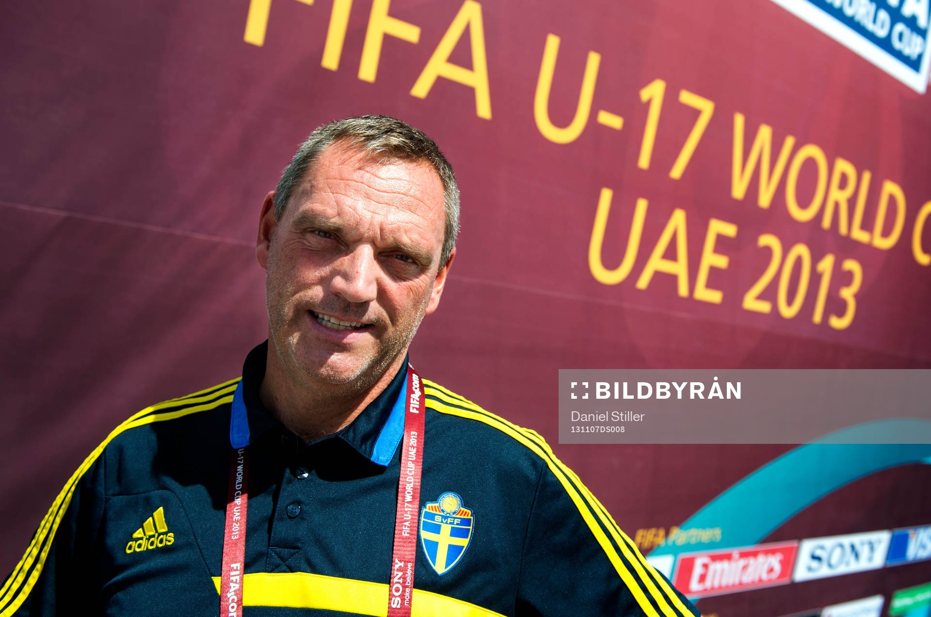 Sveriges förbundskapten Roland Larsson dagen innan matchen