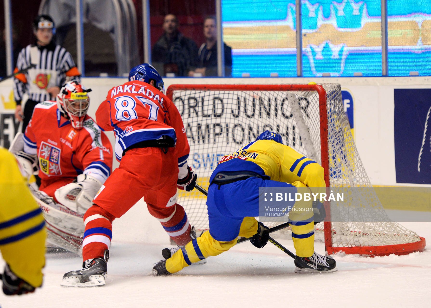 Sveriges Simon Hjalmarsson gör 5-0