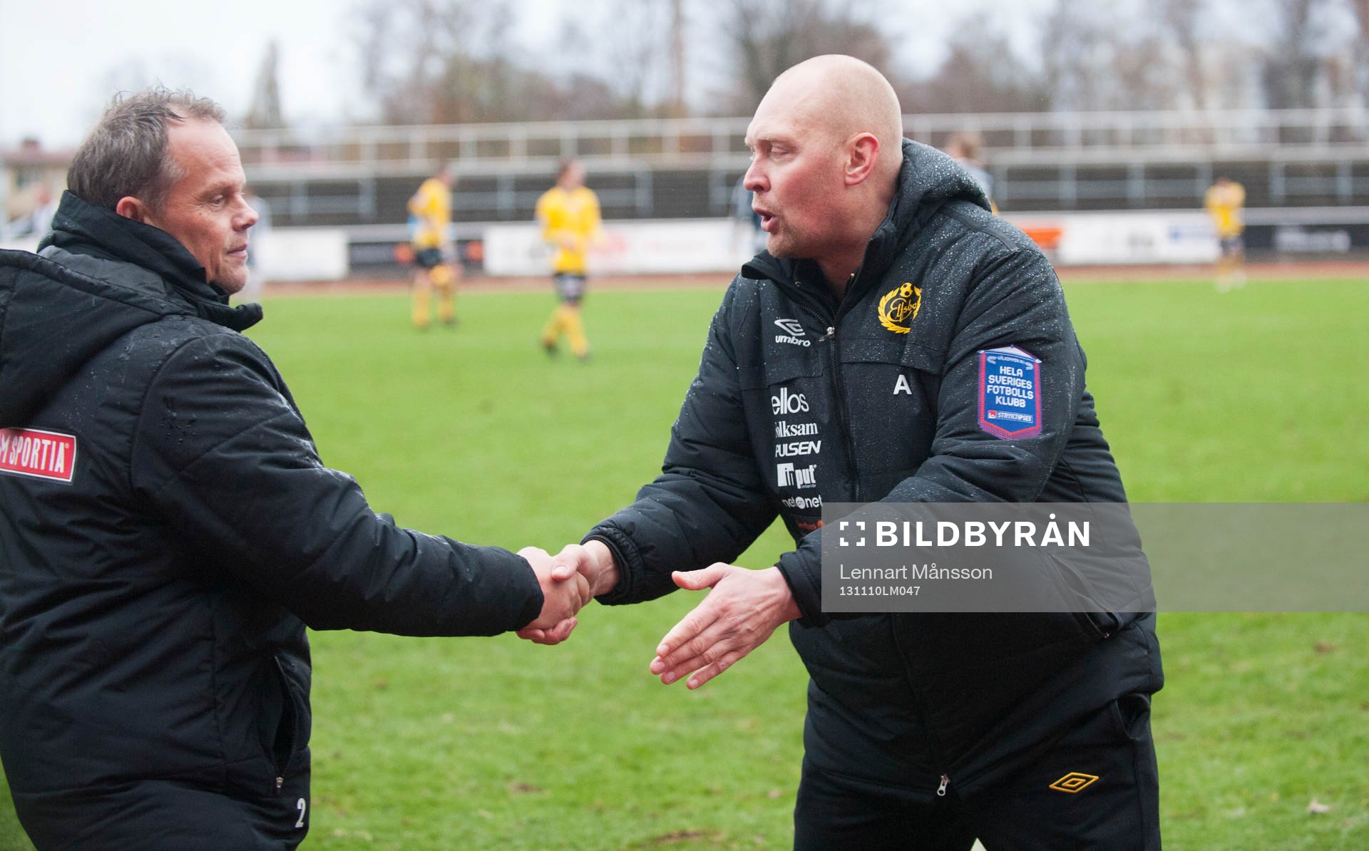 Elfsborgs tränare Klas Ingesson tackar kristianstads