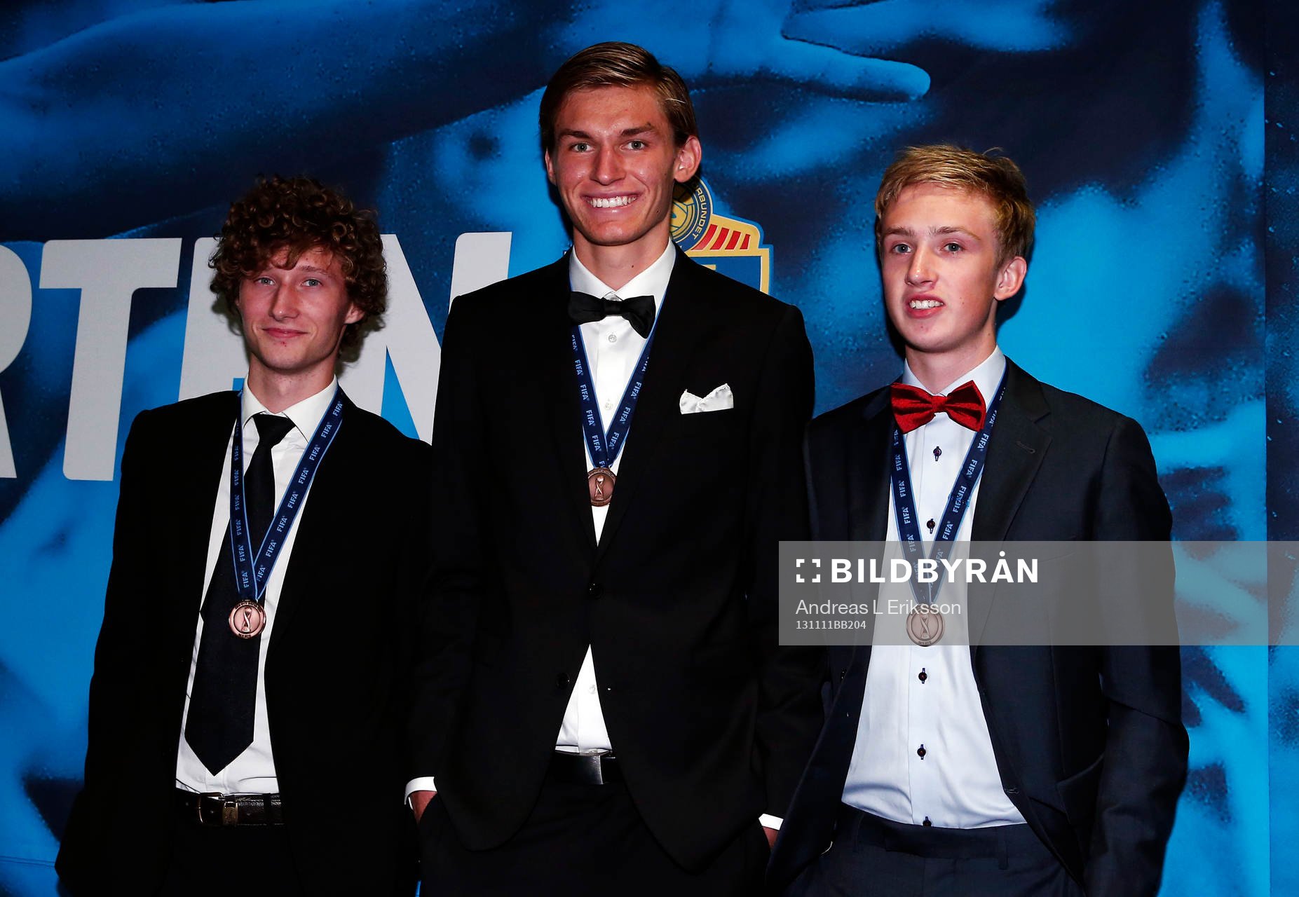 Tre av bronsmedaljörerna från U17 landslaget
