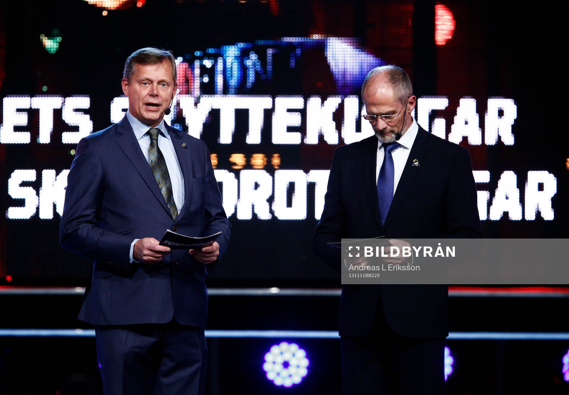 Preisutdelare Lars-Christer Olsson och Per Darnell Årets