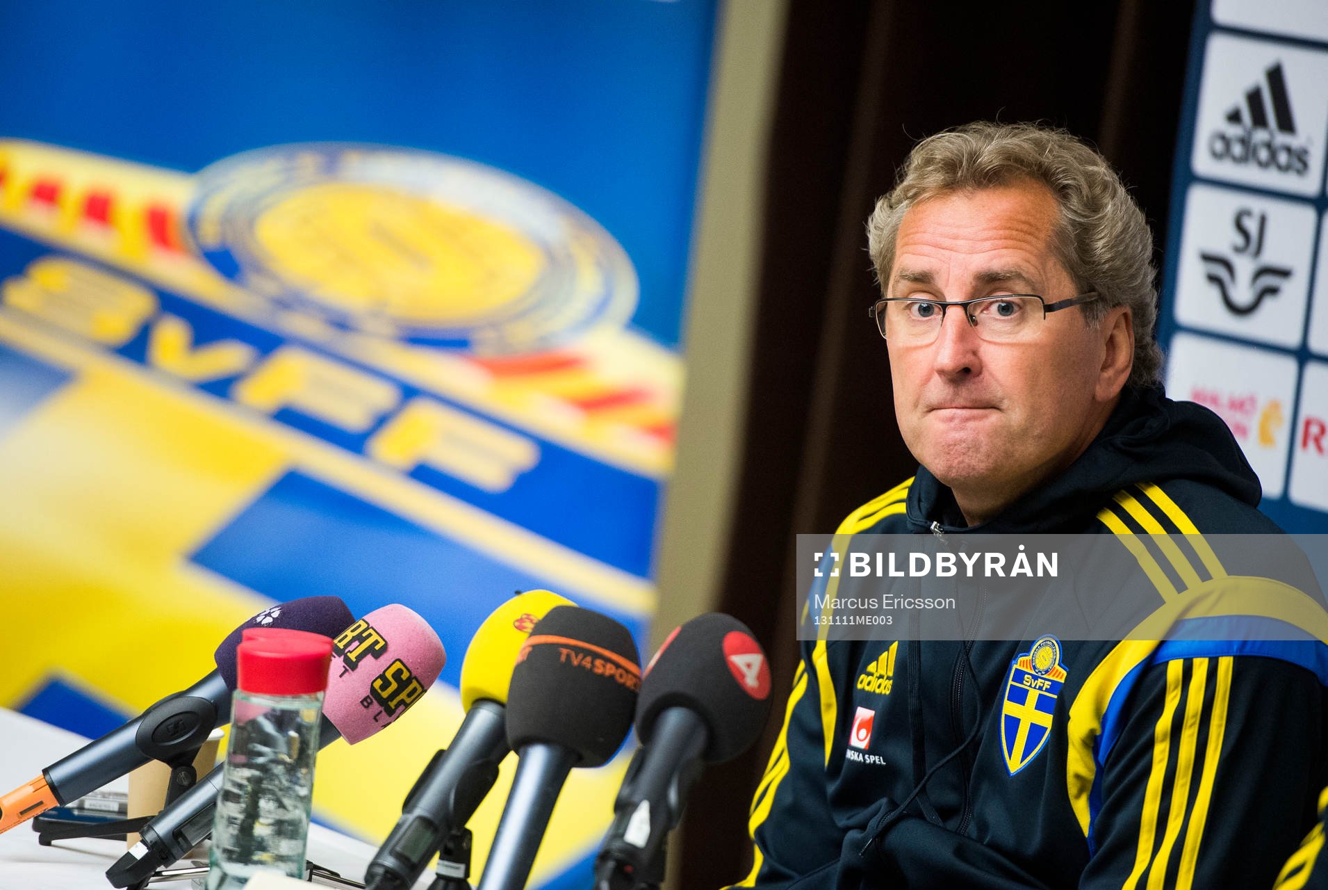 Presskonferens med Sverige förbundskapten Erik Hamrén