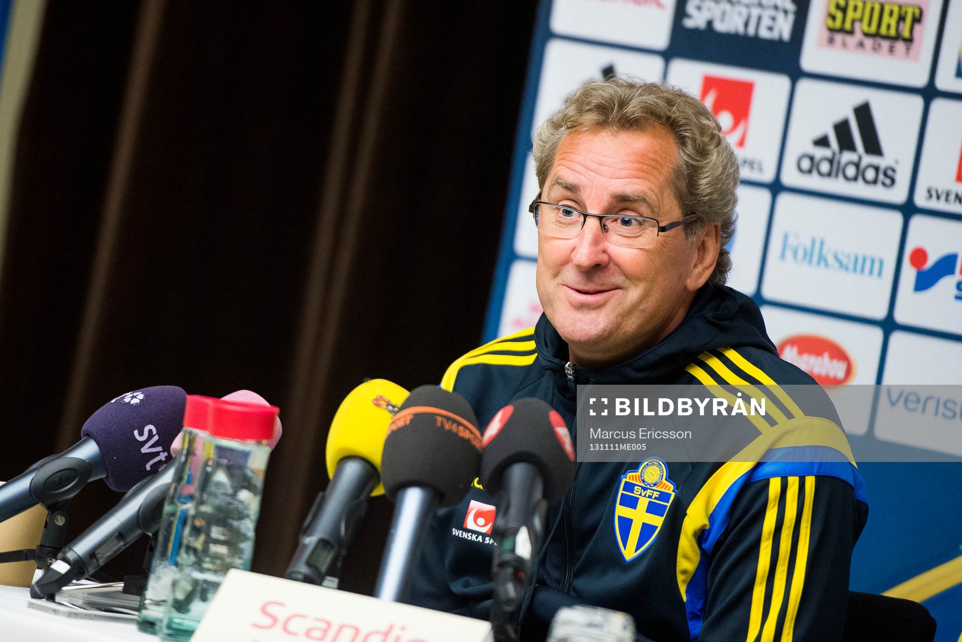 Presskonferens med Sverige förbundskapten Erik Hamrén