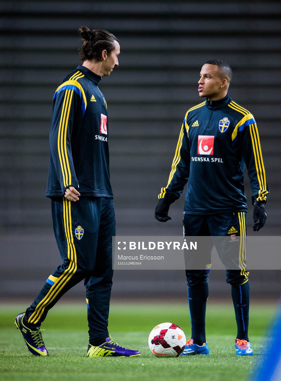 Zlatan Ibrahimovic och Martin Olsson