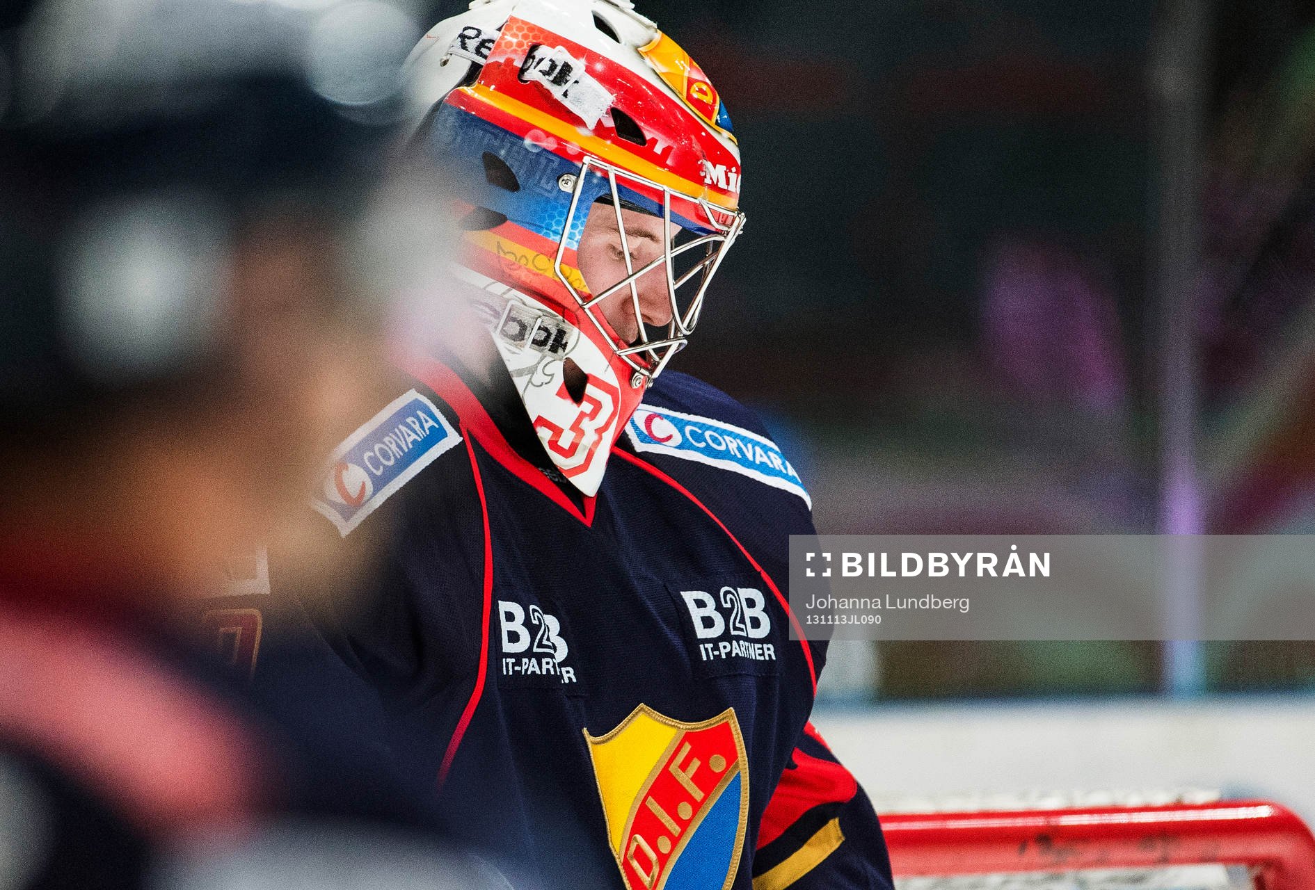 målvakt Adam Reideborn  deppar