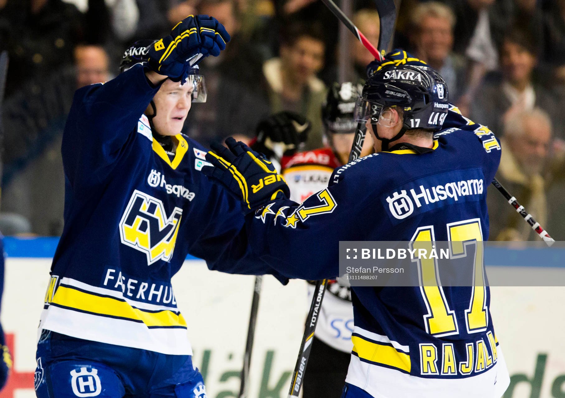 s William Karlsson och Toni Rajala jublar