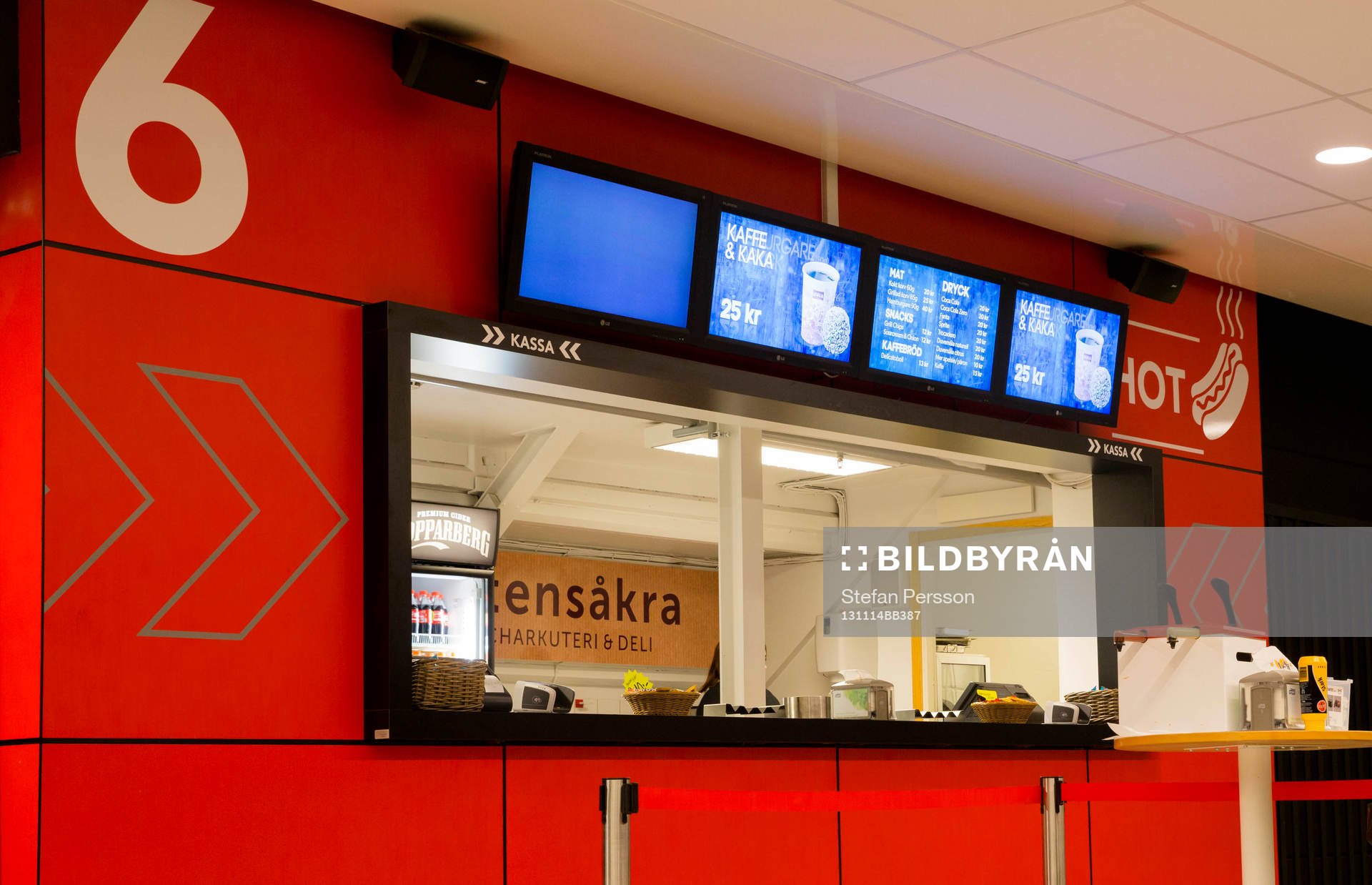 Kiosk i Kinnarps Arena