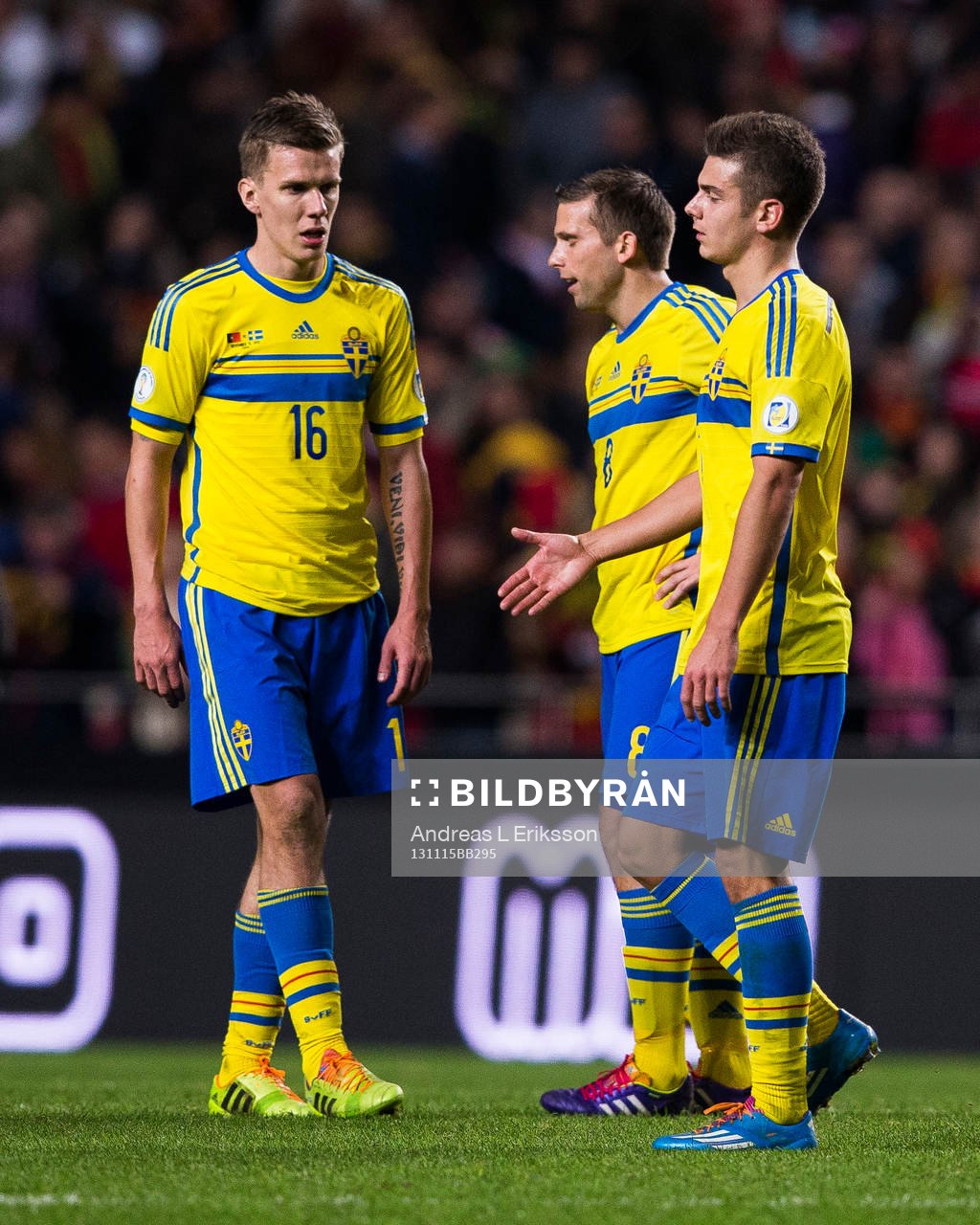 Sveriges Pontus Wernbloom, Anders Svensson och Alexander