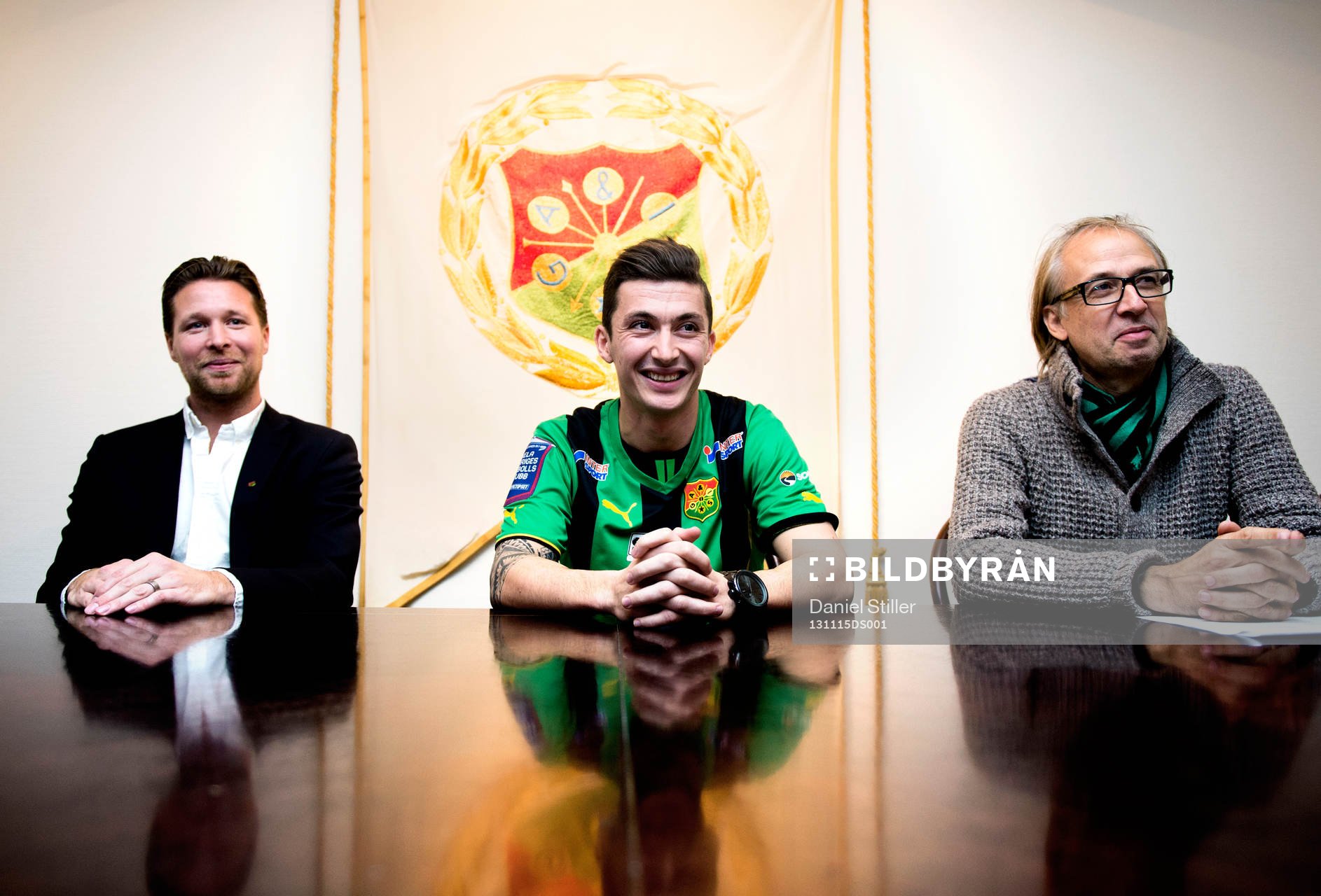 Gais sportchef Jonas Lundén (tv) och Ordförande Tomas
