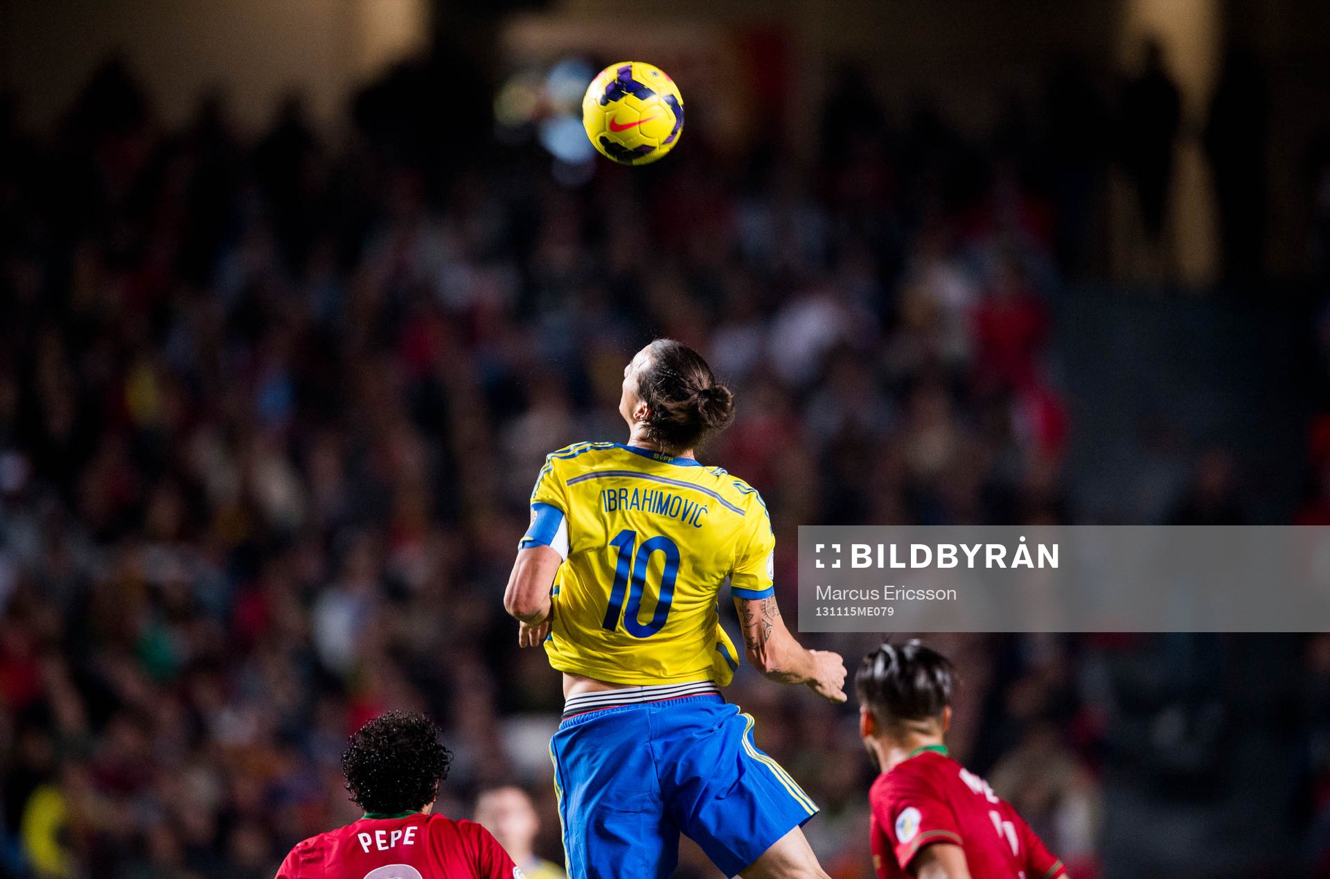Sveriges Zlatan Ibrahimovic nickar