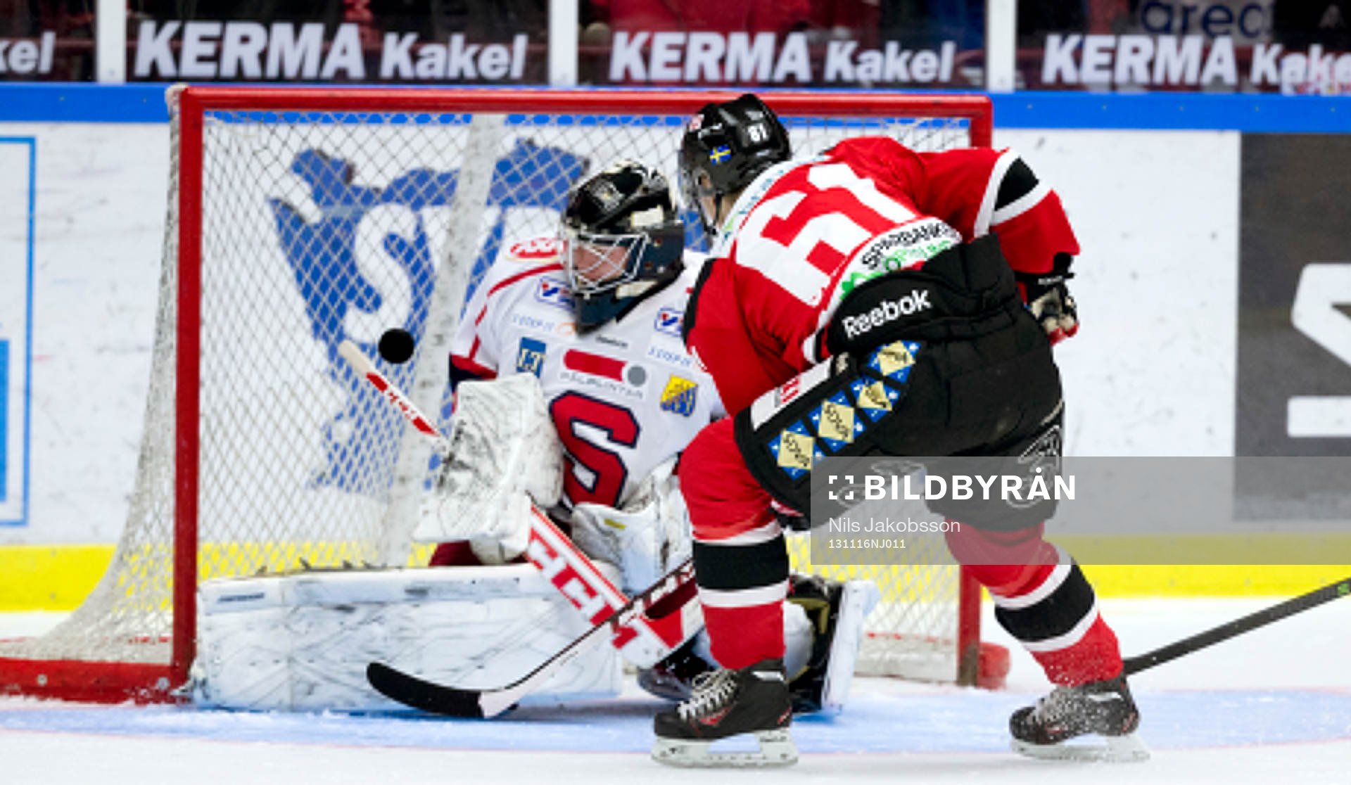 Malmö Redhawks Nicklas Jadeland gör 1-0