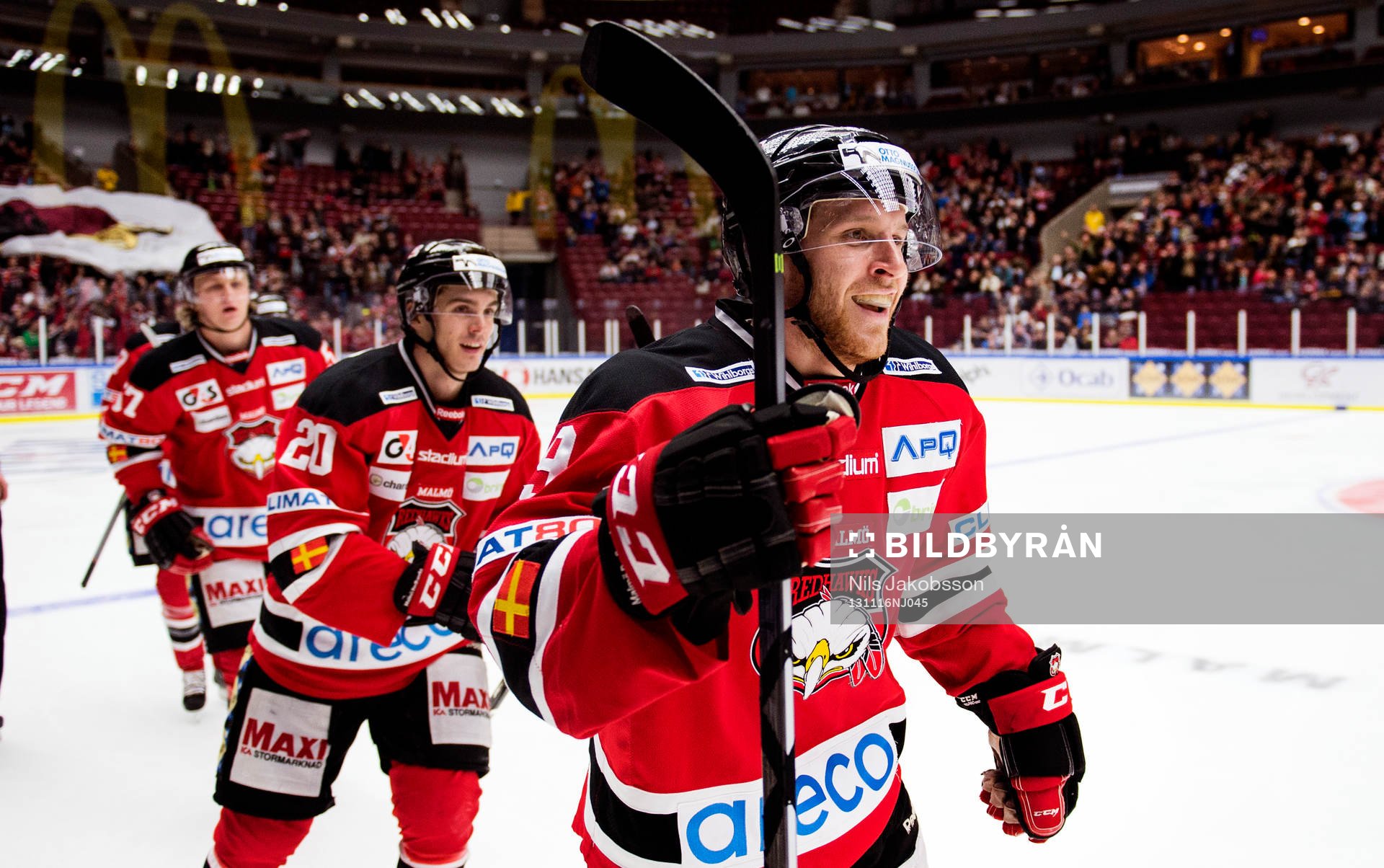 Malmö Redhawks Fredrik Storm jublar