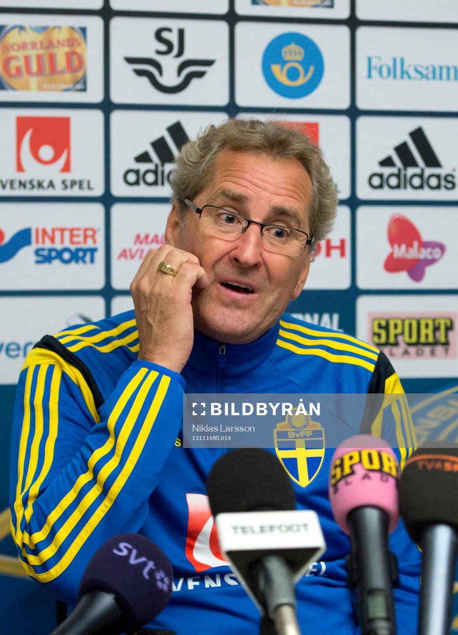 Sveriges förbundskapten Erik Hamrén