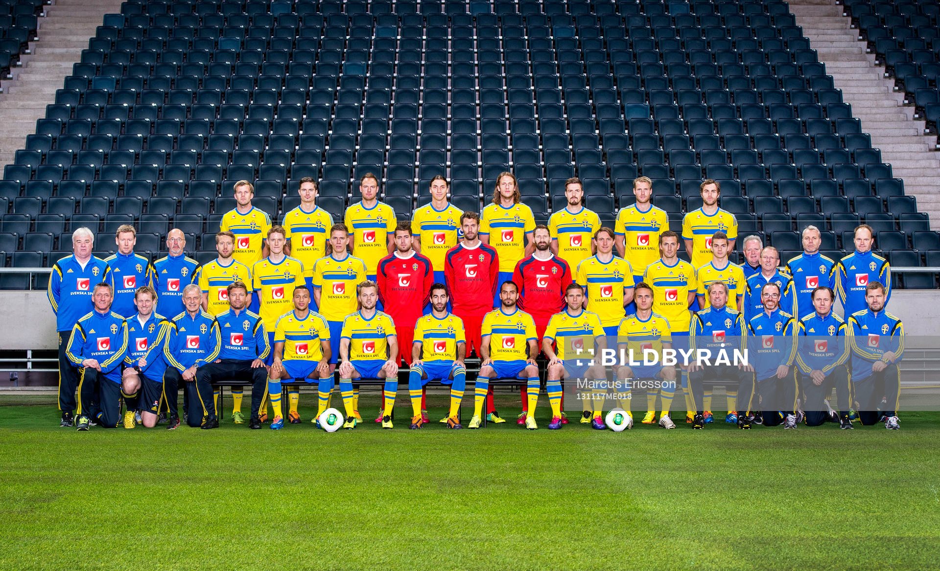 Bak fr.v. Mikael Antonsson, Mikael Lustig, Andreas