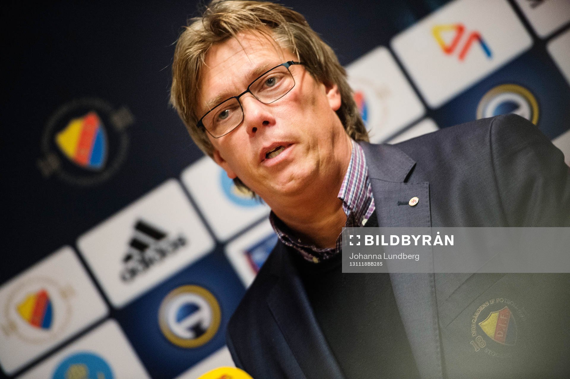 Djurgården  presenterar nya tränaren Per Olsson under en presskonferens den 20 november 2013 i Stockholm.