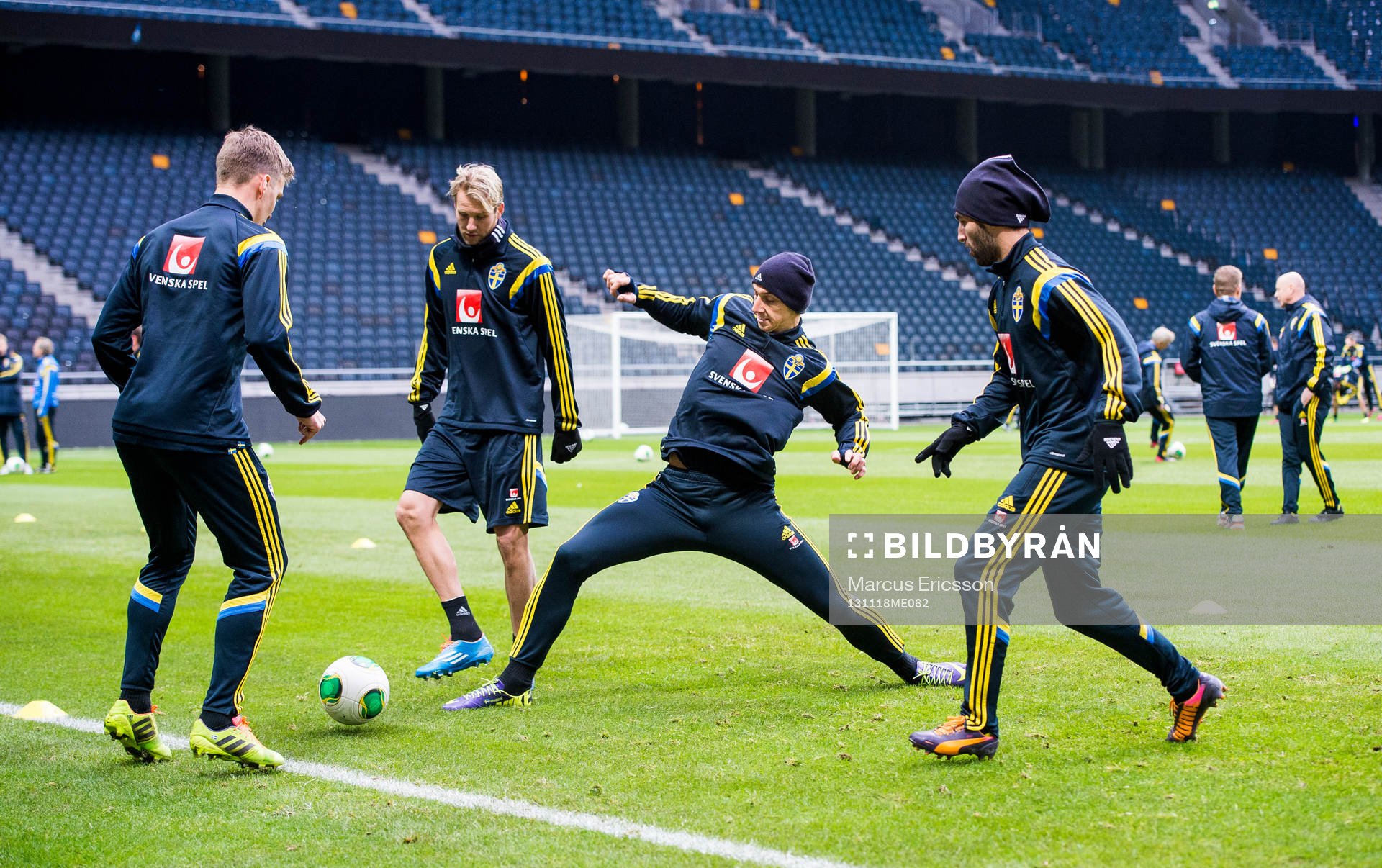 Pontus Wernbloom, Ola Toivonen, Zlatan Ibrahimovic och