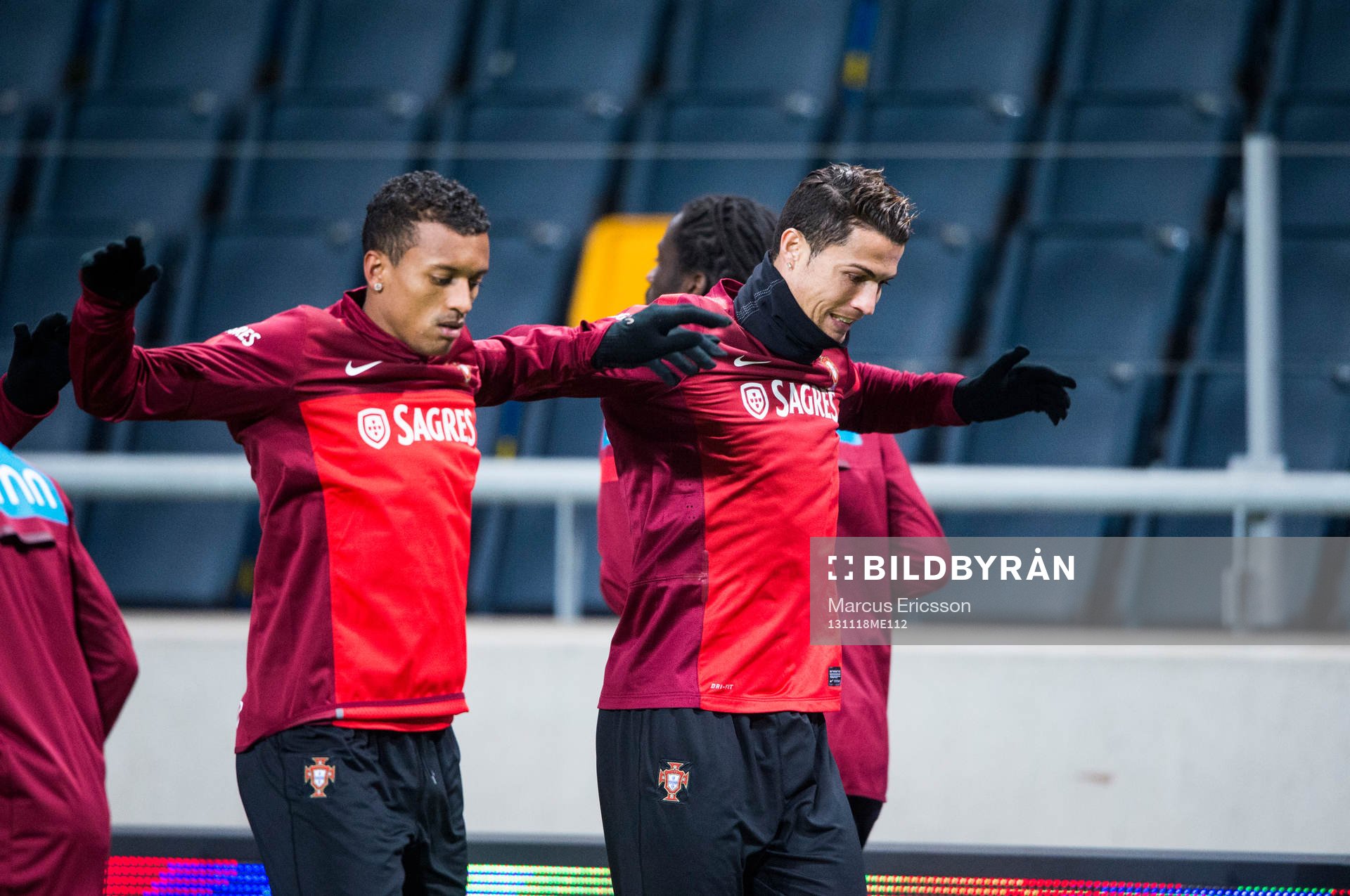 Nani och Cristiano Ronaldo