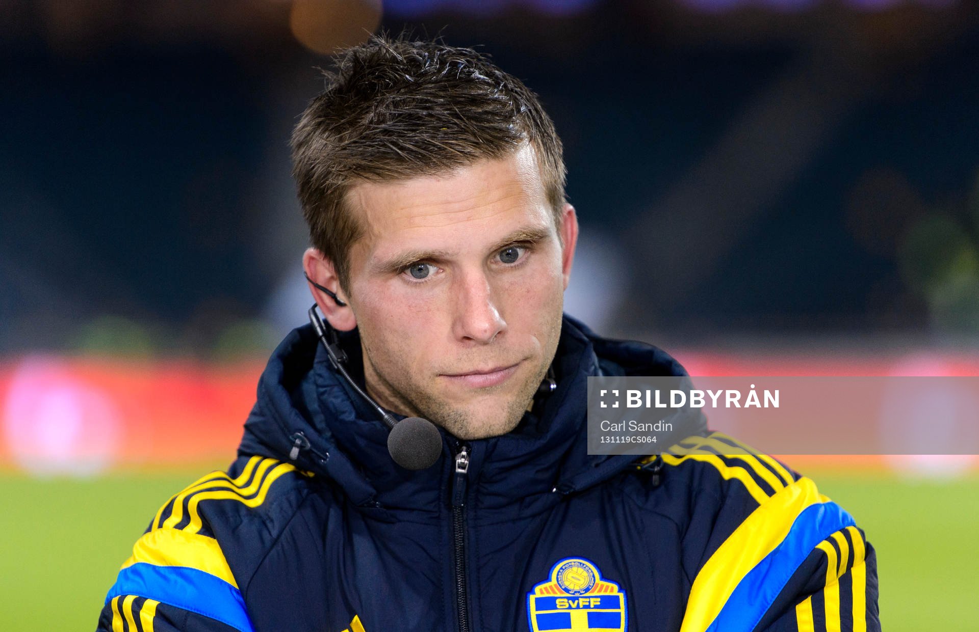 Sveriges Anders Svensson blir intervjuad av TV4