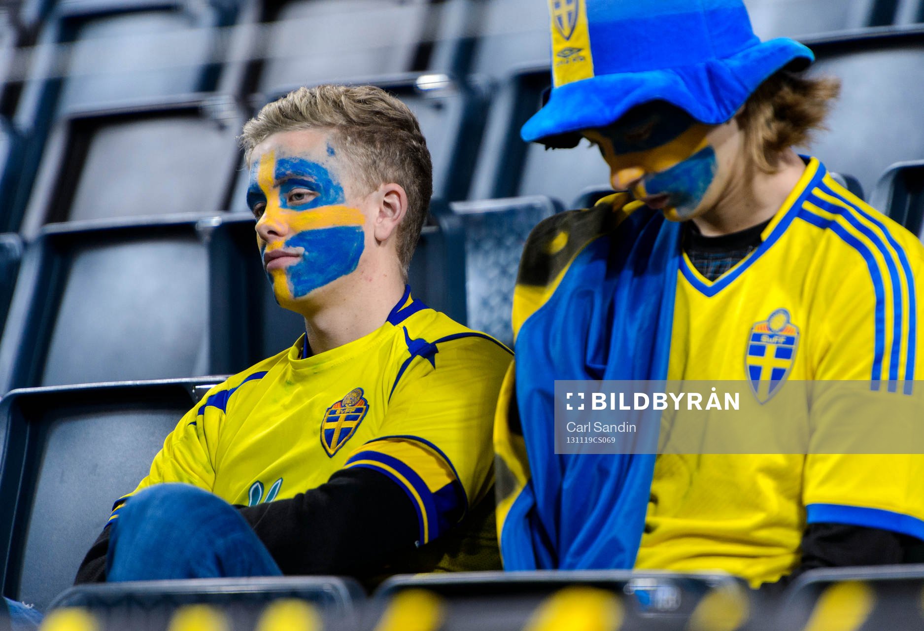 Svenska supportrar deppar